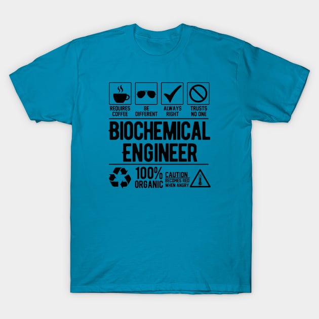 Biochemical Engineer Job (black) T-Shirt by Graficof